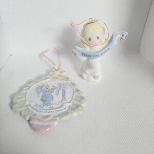 Precious Moments Ornaments-Lot of 2